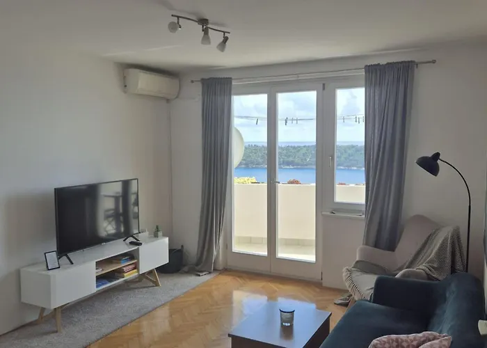 Mia - Two-bedroom With Balcony And Sea View Apartament Dubrownik